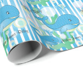 ボーイブルーのベビー鯨 ラッピングペーパー (ロールコーナー)