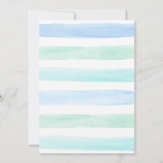 ボーイブルーアイスクリームトラックスイートワン誕生日 招待状 (裏面)