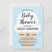 ボーイブルーアイスクリームベビーシャワー招待状 招待状 (正面)