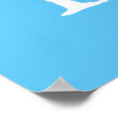 ボーイブルータイポグラフィの赤ちゃんシャワー ポスター (角)