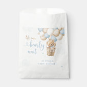 ボーイブルーテディベア熱気球ベビーシャワー フェイバーバッグ (正面)