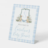 ボーイブルードッグ赤ちゃんシャワー南名門私立校風の部 台座サイン (正面)