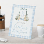 ボーイブルードッグ赤ちゃんシャワー南名門私立校風の部 台座サイン (インサイチュ)