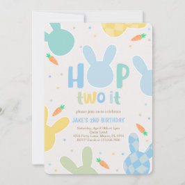 ボーイブルーバニー二回目の誕生日 招待状