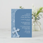 ボーイブルーバプテスマ招待状 招待状 (スタンド正面)