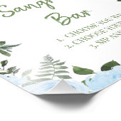 ボーイブルーバラサファリベイビーシャワーサングリアバーサイン フォトプリント (角)