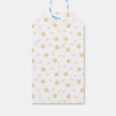 ボーイブルーバルーンかわいいバニー赤ちゃんシャワー ギフトタグ (裏面)