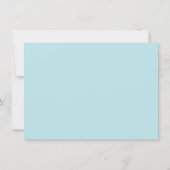 ボーイブルーパンプキンおむつラッフルベビーシャワーカード 招待状 (裏面)