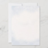 ボーイブルーベア誕生日タイムカプセルメッセージカード 招待状 (裏面)