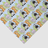 ボーイブルーベビーシャワーかわいいサファリジャングル動物 薄葉紙 (詳細)