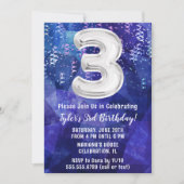 ボーイブルーホワイト誕生日3 招待状 (正面)