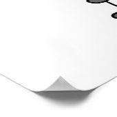 ボーイブルー制服スティックフィギュアサッカー選手のギフト ポスター (角)