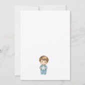 ボーイブルー子供部屋ベイビーシャワー招待状 招待状 (裏面)