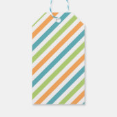 ボーイブルー恐竜の誕生日パーティー ギフトタグ (裏面)