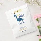 ボーイブルー恐竜の赤ちゃんシャワーかわいい フェイバーバッグ (封をした状態)