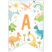 ボーイブルー恐竜バースデーパーティーパーティー バンティングフラッグ (第2の旗)