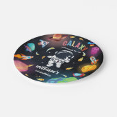 ボーイプラネットエイリアンスター宇宙銀河系1st誕生日 ペーパープレート (アングル)