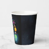 ボーイプラネットエイリアンスター宇宙銀河系1st誕生日 紙コップ (左)
