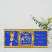 ボーイプリンスの途中のブルー王室の金ゴールドブロンド少年 招待状 (スタンド正面)