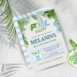 ボーイプールパーティの招待状クールデュデ誕生日 招待状