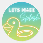 ボーイプールパーティー ラウンドシール (正面)