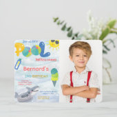 ボーイプールフォト招待状 招待状 (スタンド正面)