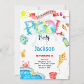 ボーイプール招待状 招待状 (正面)