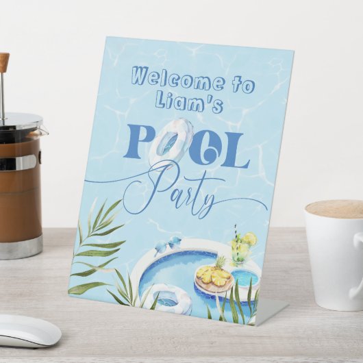 ボーイプール誕生日パーティーへようこそ 台座サイン (インサイチュ)