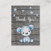 ボーイベアおむつラッフルチケットテディシャワー エンクロージャーカード (裏面)