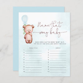 ボーイベアバルーンそのソングゲーム