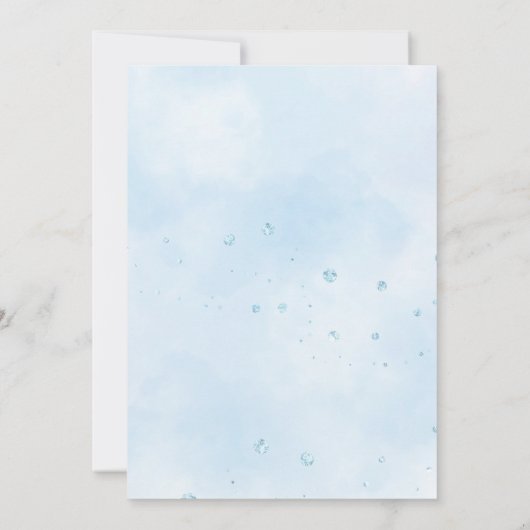 ボーイベアベビーシャワー招待状 招待状 (裏面)