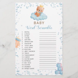 ボーイベアーブルーベビー単語スクランブルシャワーゲーム