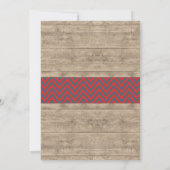 ボーイベイビーシャワーウッドアントラースタッ素朴グ招待状 招待状 (裏面)