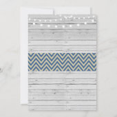 ボーイベビシャワーア素朴ントラーチョークスタン招待状 招待状 (裏面)