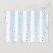 ボーイベビーエレファントブルーバラおむつラッフル エンクロージャーカード (裏面)