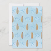 ボーイベビーオンボードブルーベビーシャワー招待状 招待状 (裏面)