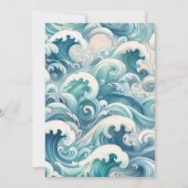 ボーイベビーオンボードベビーシャワー招待状 招待状 (裏面)