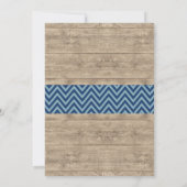 ボーイベビーシャワーチョークア素朴ントラースタン招待状 招待状 (裏面)