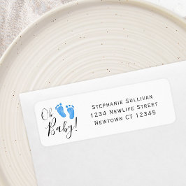 ボーイベビーシャワー差出人住所 ラベル