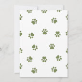 ボーイベビーシャワー招待状テンプレートサファリジャングル 招待状 (裏面)