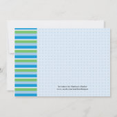 ボーイベビーシャワー招待状 招待状 (裏面)