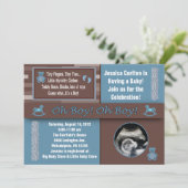 ボーイベビーシャワー招待状 招待状 (スタンド正面)