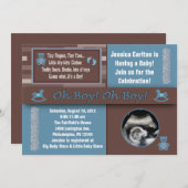 ボーイベビーシャワー招待状 招待状 (正面/裏面)