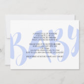 ボーイベビーシャワー招待状 招待状 (正面)