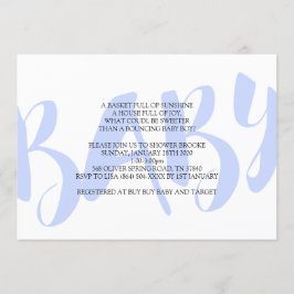 ボーイベビーシャワー招待状 招待状