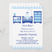 ボーイベビーシャワー招待状 招待状 (正面/裏面)