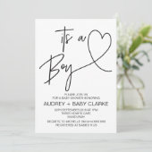 ボーイベビーシャワー招待状 招待状 (スタンド正面)