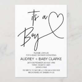 ボーイベビーシャワー招待状 招待状