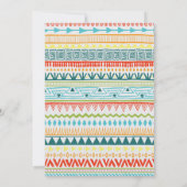 ボーイベビーシャワー招待状 | Bohoシック 招待状 (裏面)