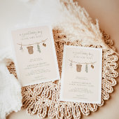 ボーイベビーシャワー招待状 Boho Baby Shower Boy（ボホベイビーシャワーボーイ） 招待状